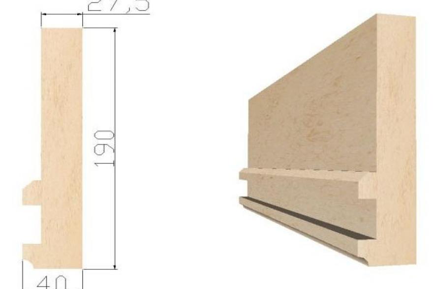 Архитектурные элементы из известняка - К10 40*190*L