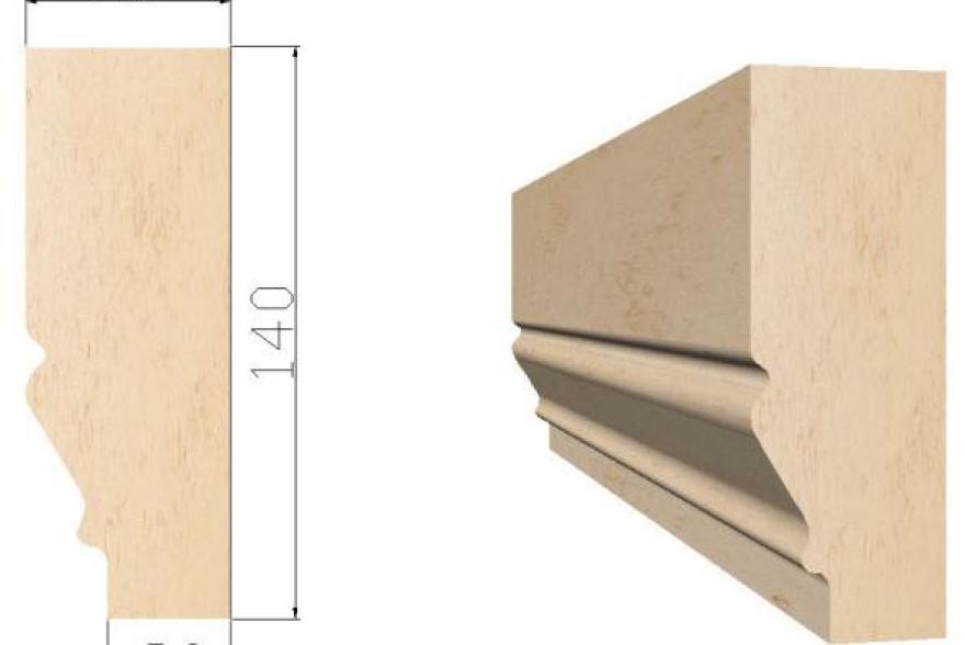 Архитектурные элементы из известняка - К13  50*140*L