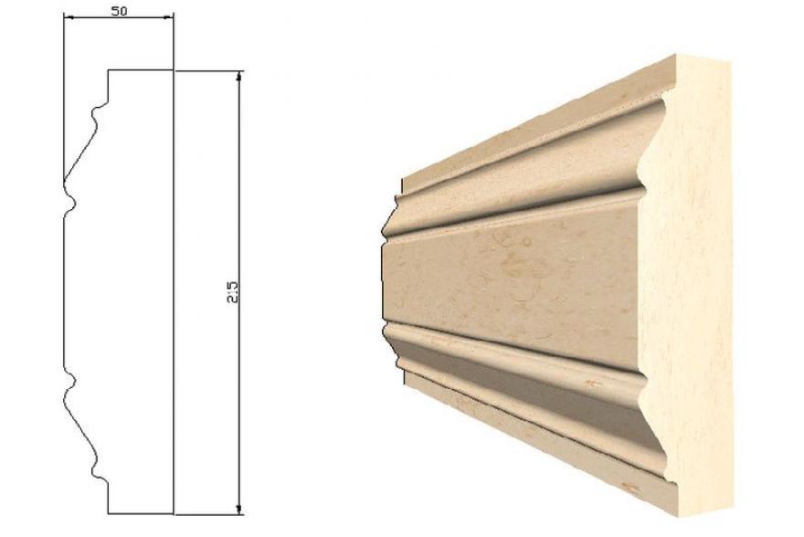 Архитектурные элементы из известняка - К19 50*215*L