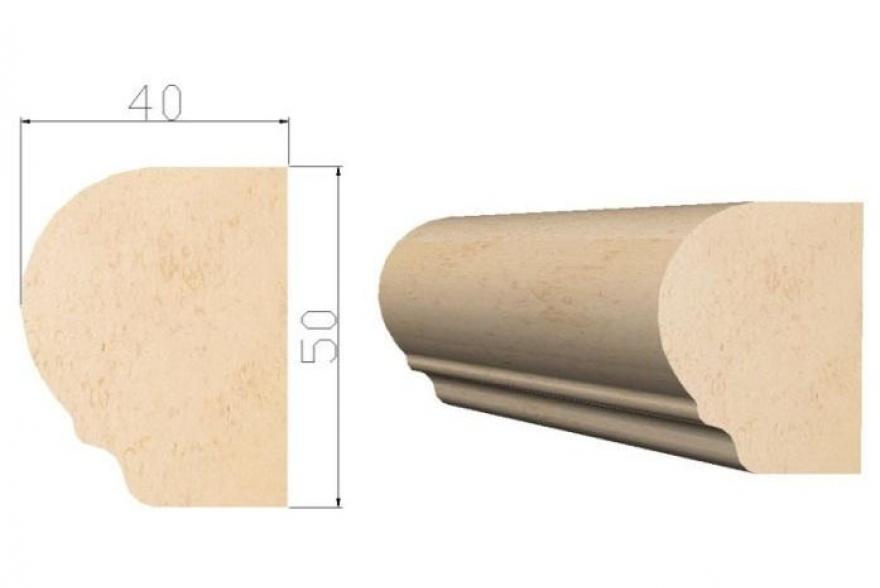 Архитектурные элементы из известняка - К1 40x50xL