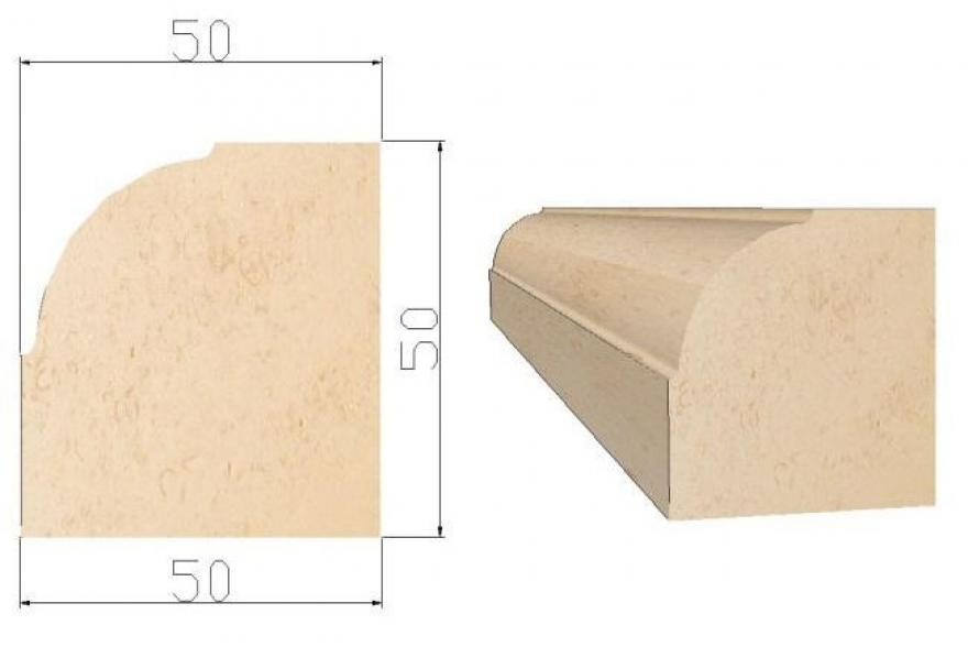 Архитектурные элементы из известняка - К3 50x50xL