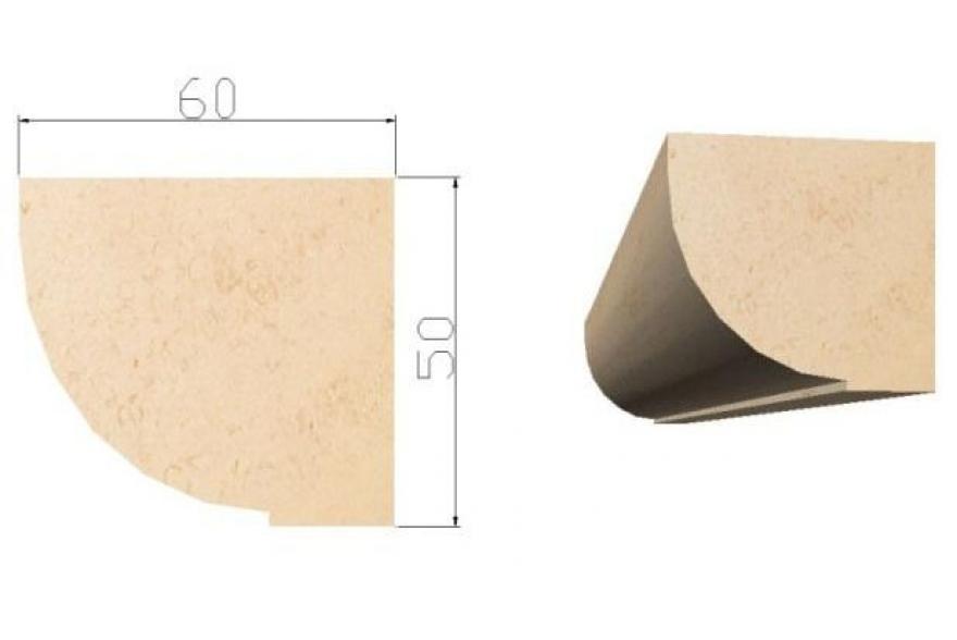 Архитектурные элементы из известняка - K5 50x60xL