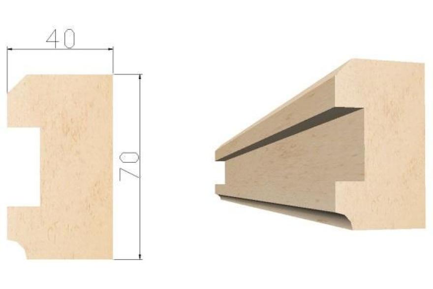 Архитектурные элементы из известняка - К6  40*70*L