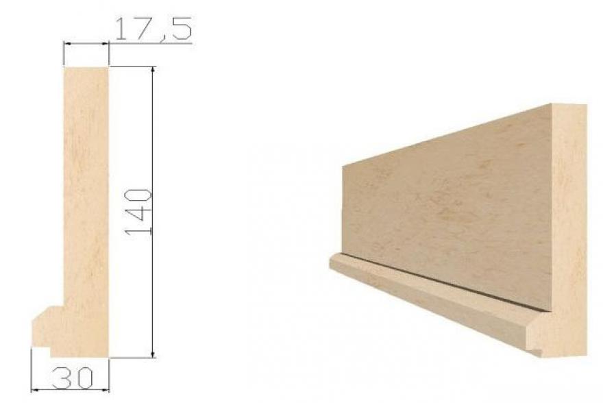 Архитектурные элементы из известняка - К8 30*140*L