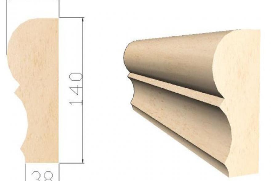 Архитектурные элементы из известняка - КН3 60*140*L