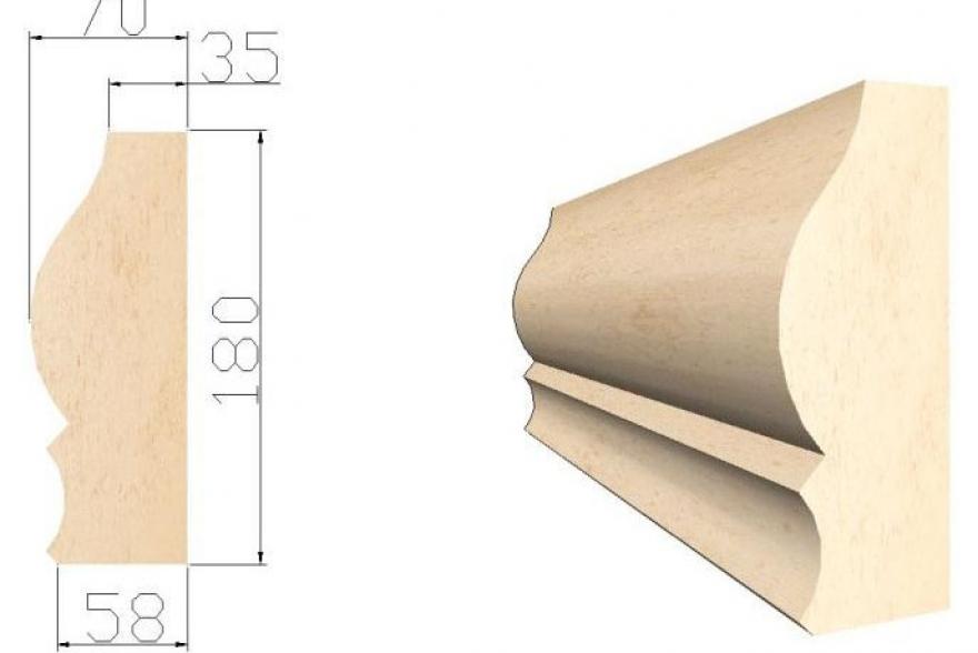 Архитектурные элементы из известняка - КН4 70*180*L