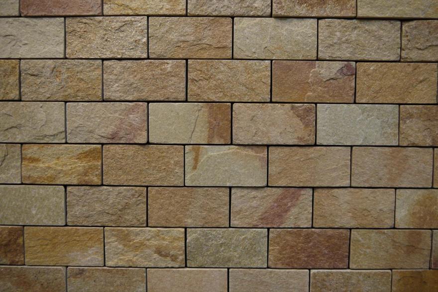 Интерьерный натуральный камень - Златолит 6х12