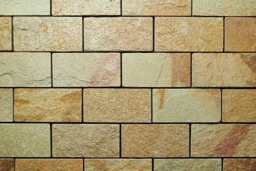 Интерьерный натуральный камень - Златолит 6х12 - 1