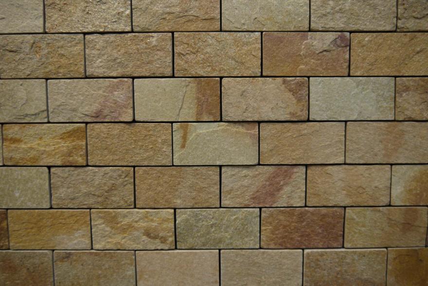 Интерьерный натуральный камень - Златолит 6х12 - 3