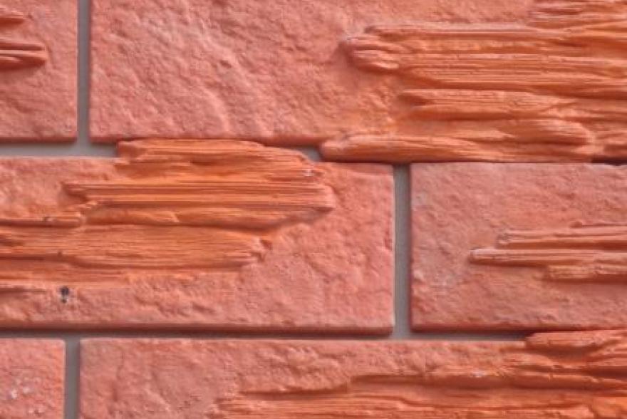 Искусственный камень из полимербетона - Классический кирпич со вставками