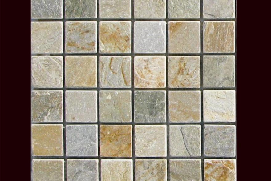 Мозаика каменная - Мозаика Сланец Квадратный орнамент