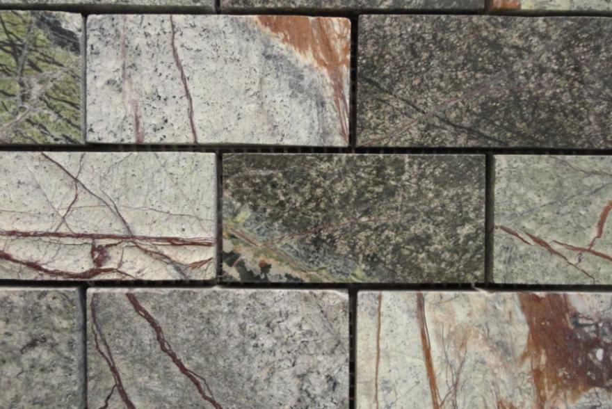 Мозаика каменная - Мрамор Forest Green