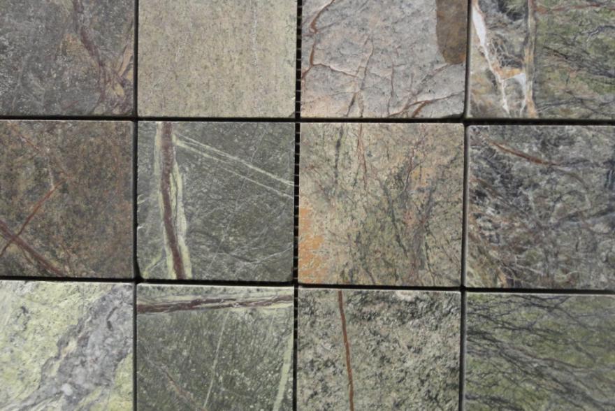 Мозаика каменная - Сланец Forest green