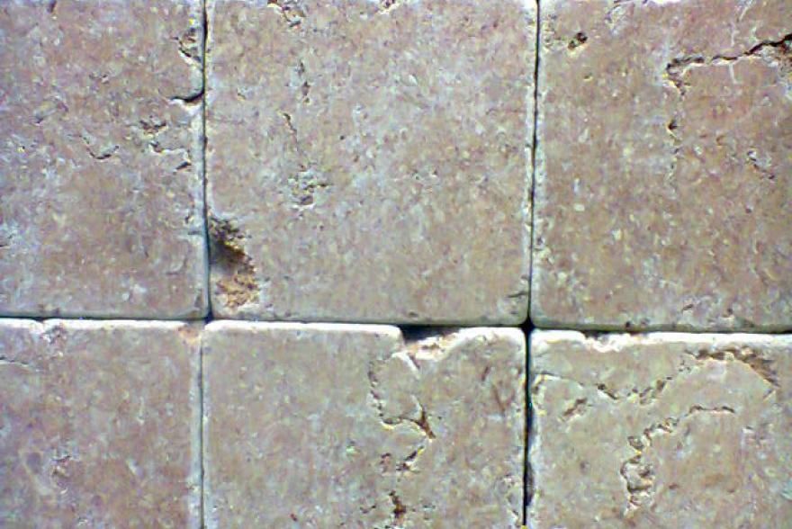 Мозаика каменная - Травертин розовый