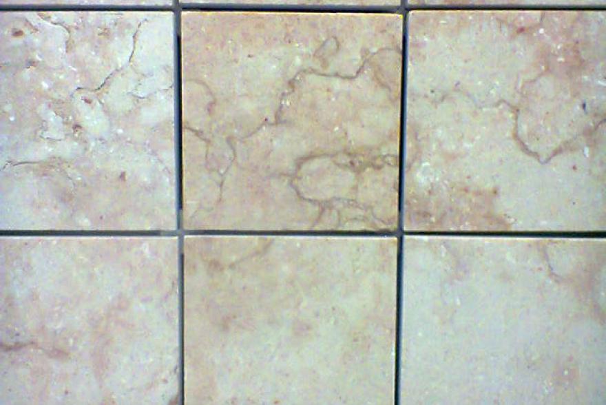 Мозаика каменная - Травертин розовый полированный