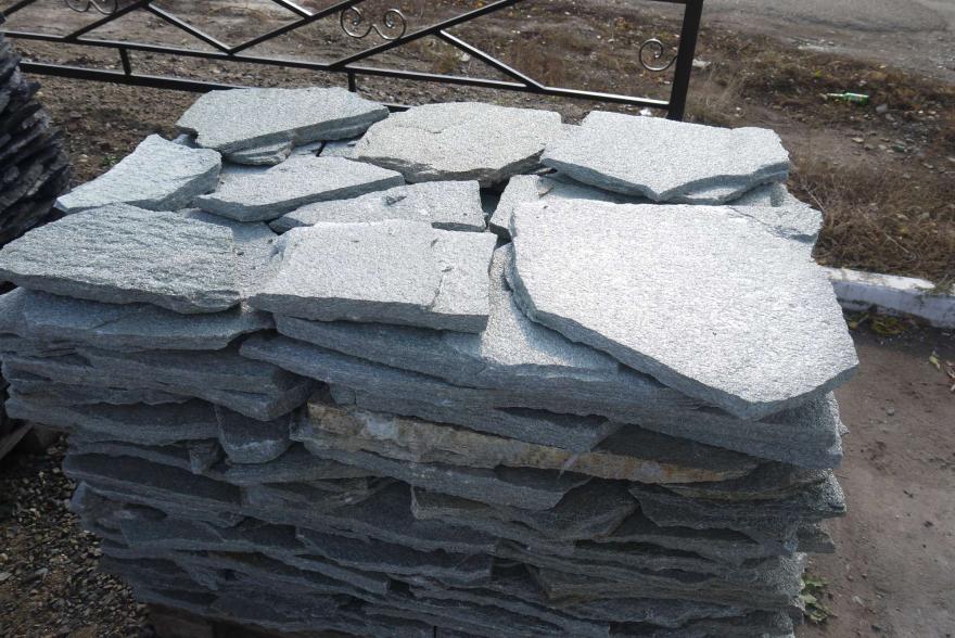 Плитняк - Серебрит галтованный